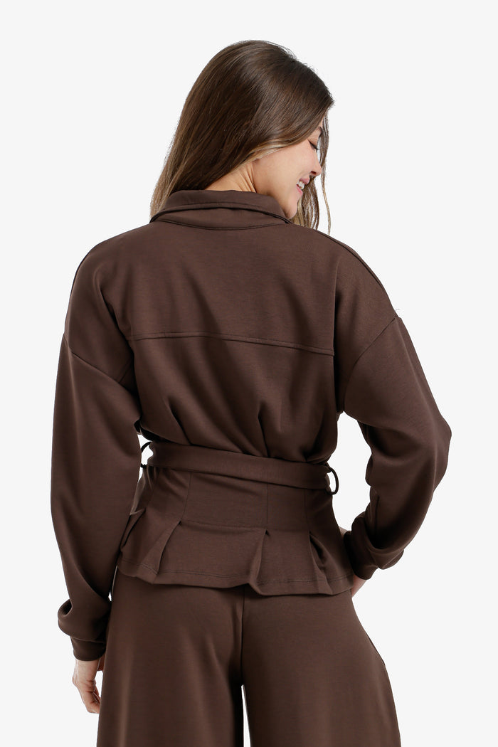 Dropped-Shoulder Lounge Jacket