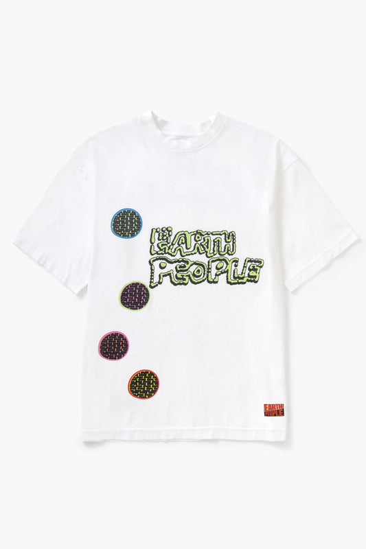 Earth People - Dots Tee - White
