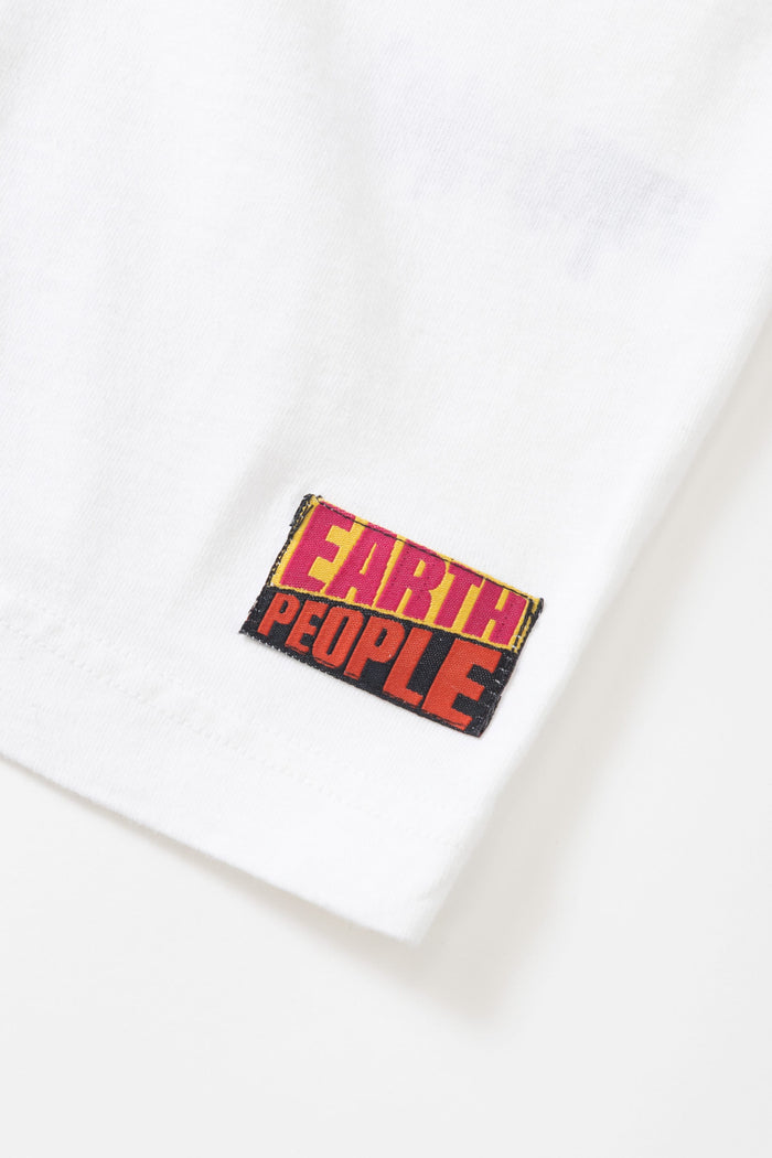 Earth People - Dots Tee - White