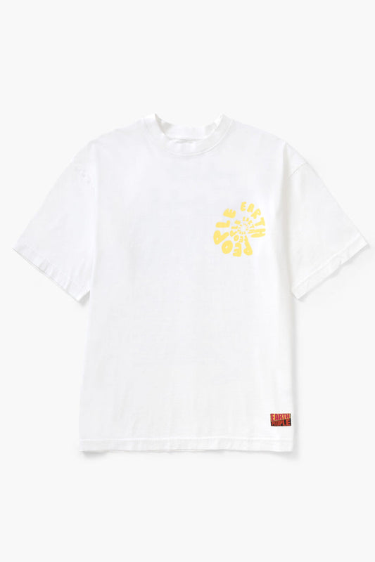 Earth People - Jazz Monkey Tee - White