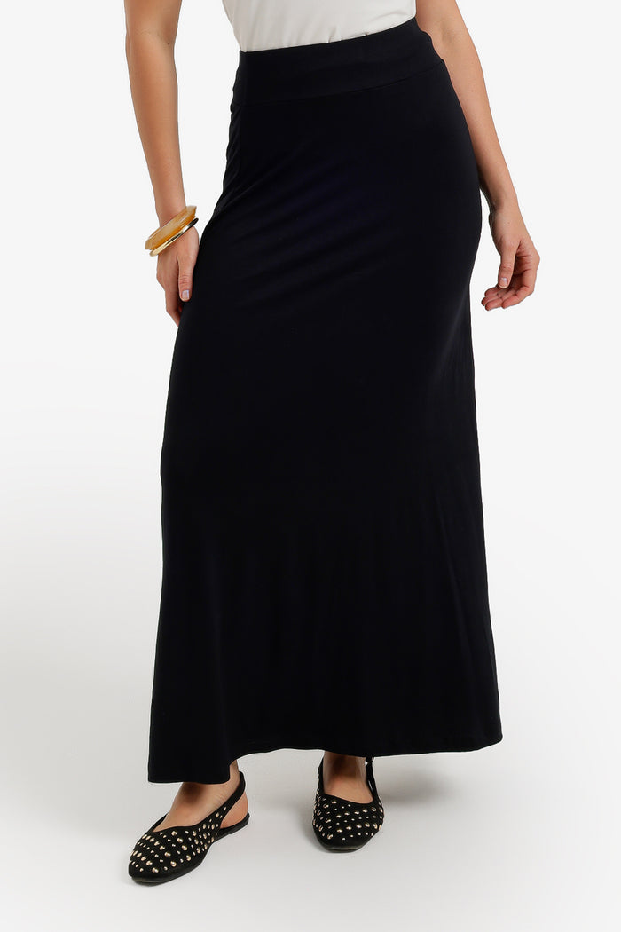 Elasticated Waist Maxi Skirt