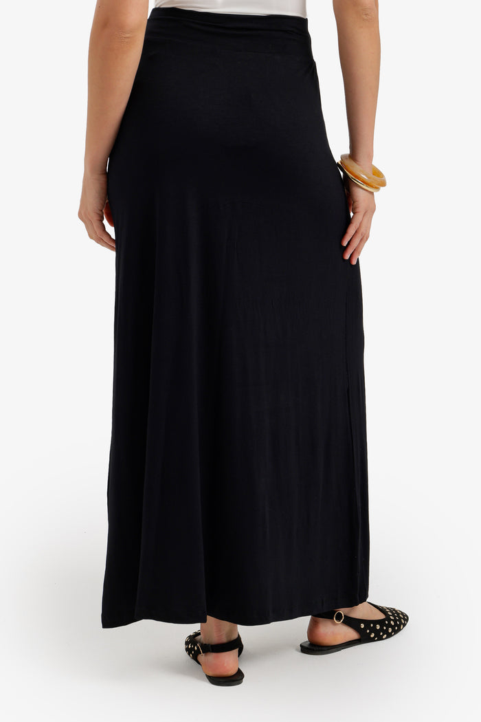Elasticated Waist Maxi Skirt