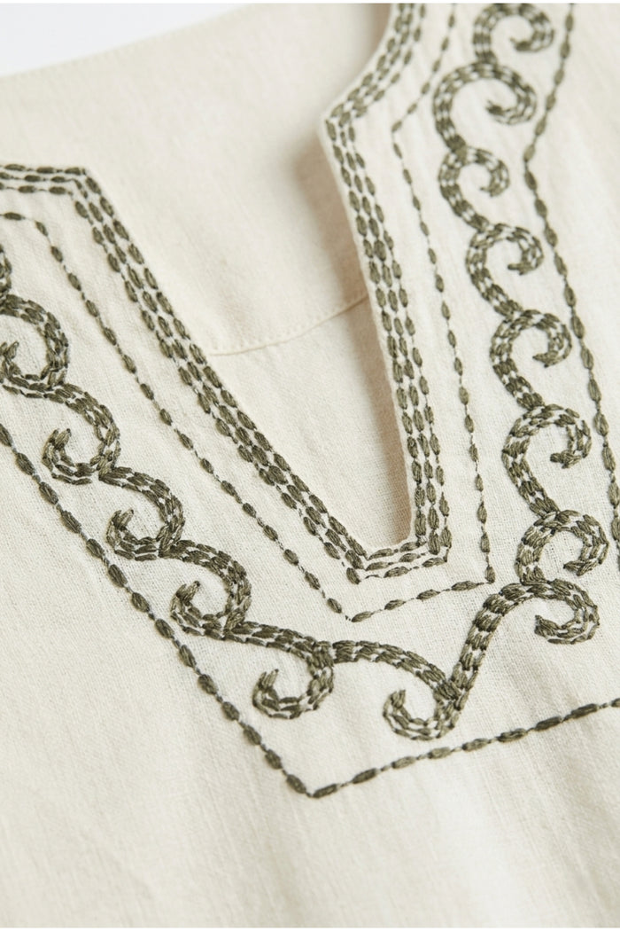 Embroidered Beach Dress