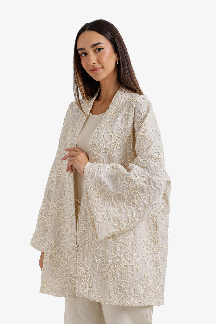Embroidered Beach Kimono