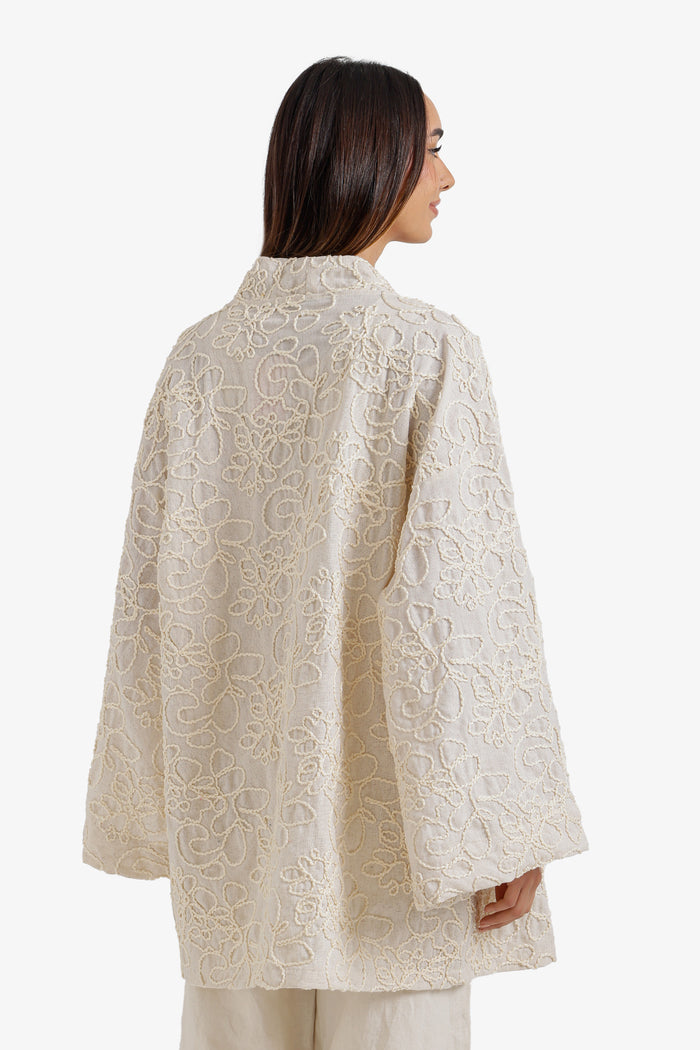 Embroidered Beach Kimono