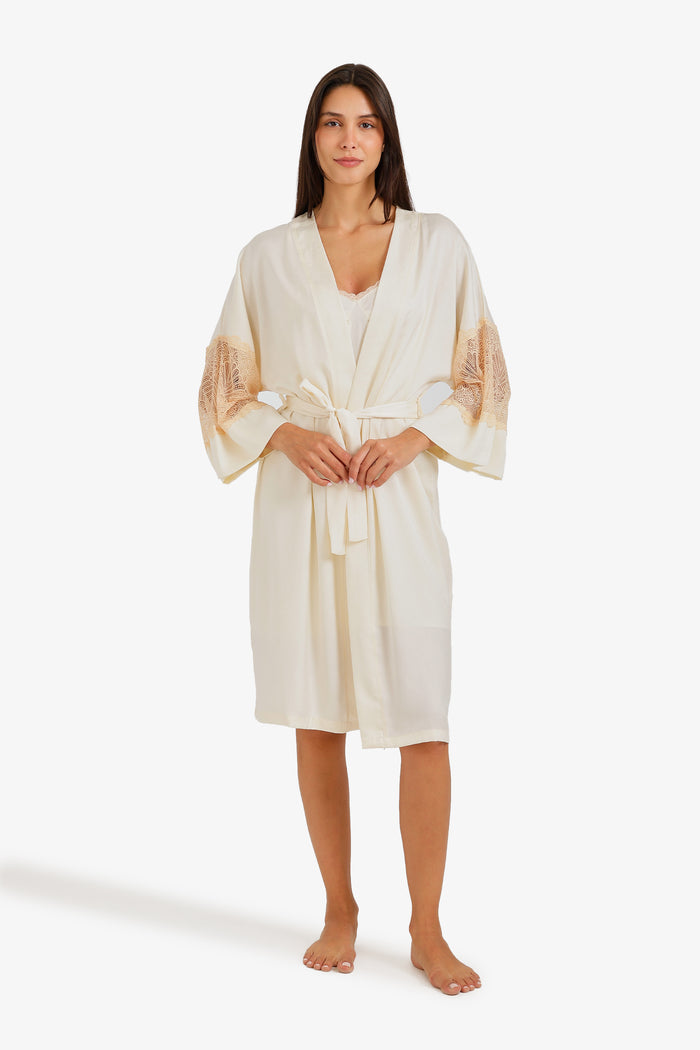 Embroidered Nightgown Set