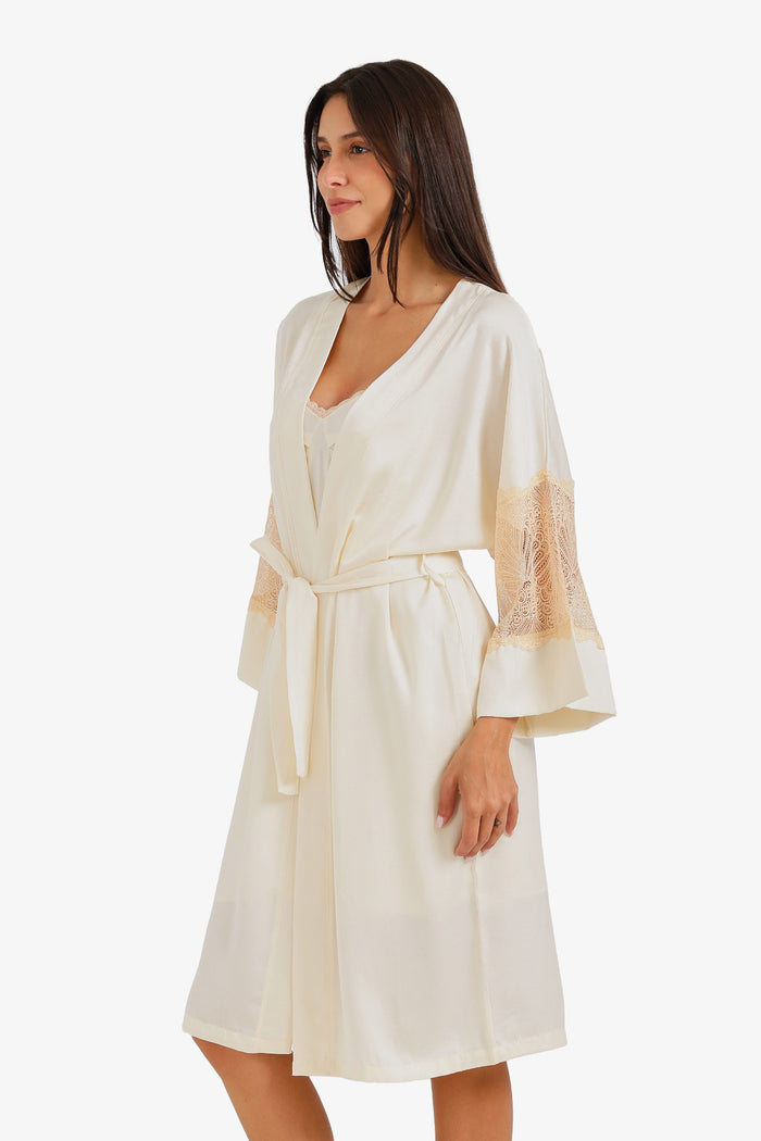 Embroidered Nightgown Set