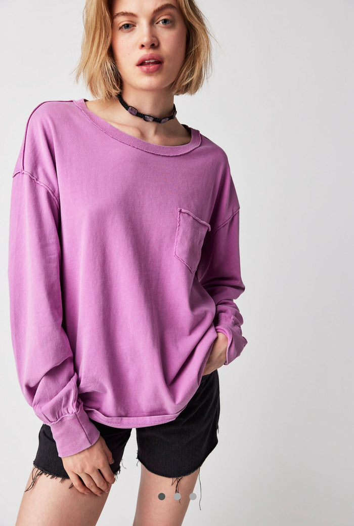 Fade Into You Tee - Iris Orchid