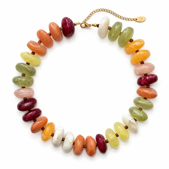 Fall Beaded Statement Necklace