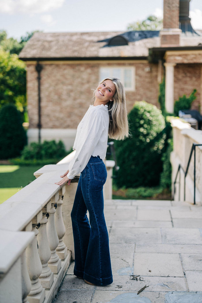 Farrah Trouser Flare - Downpour