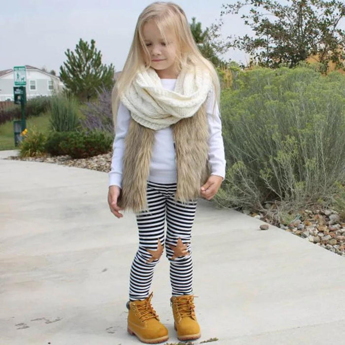 Faux Fur Vest Dress Yo Baby Wholesale