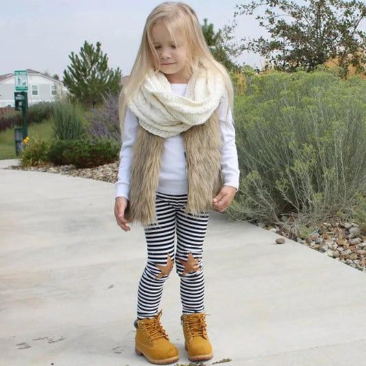 Faux Fur Vest Dress Yo Baby Wholesale