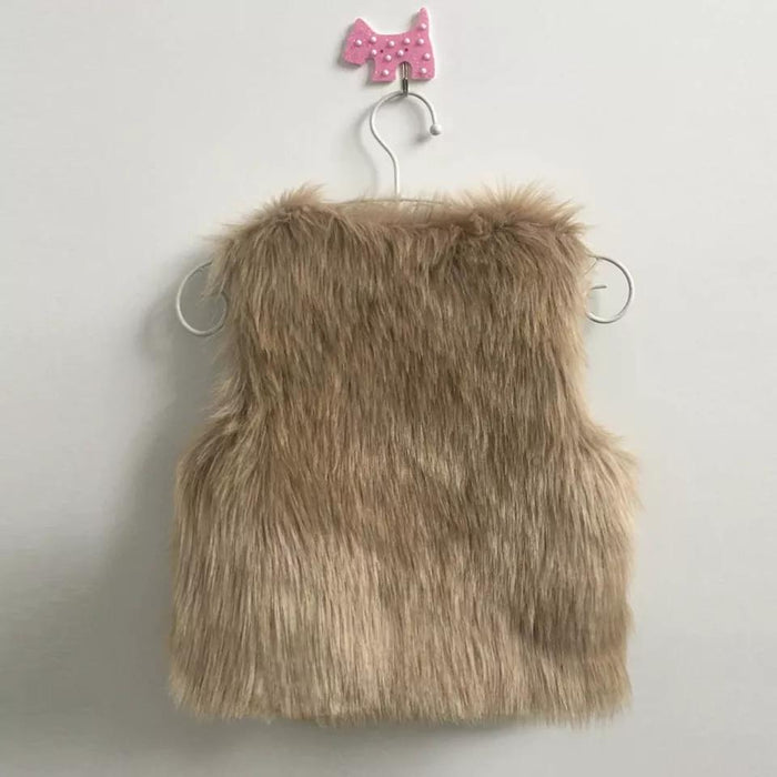 Faux Fur Vest Dress Yo Baby Wholesale