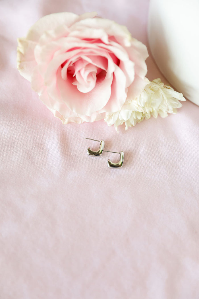 Finesse Hoop Earrings - Silver