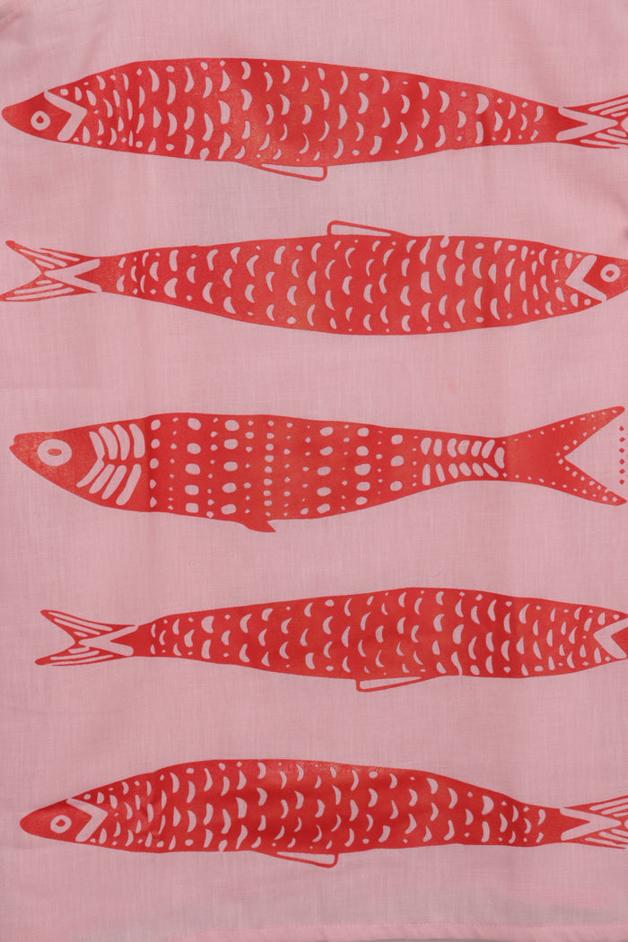 Fish Print Beach Dress
