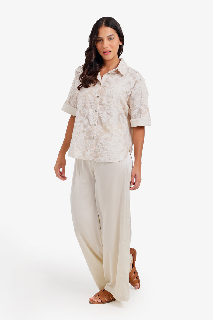Floral Embroidered Pyjama