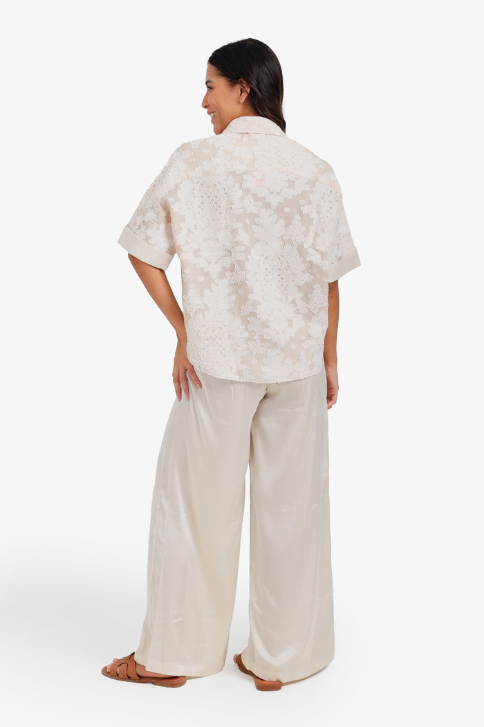 Floral Embroidered Pyjama
