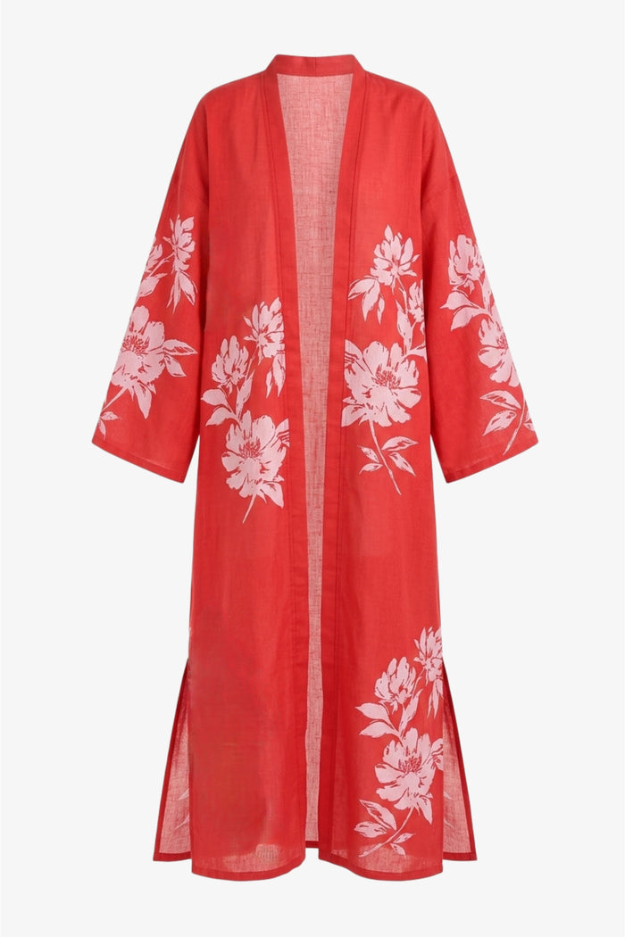 Floral Maxi Beach Kimono