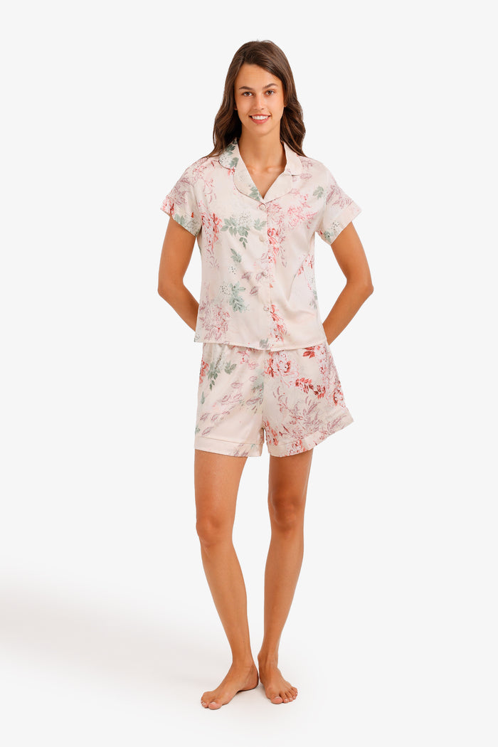 Floral Satin Pyjama