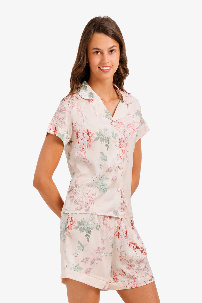 Floral Satin Pyjama