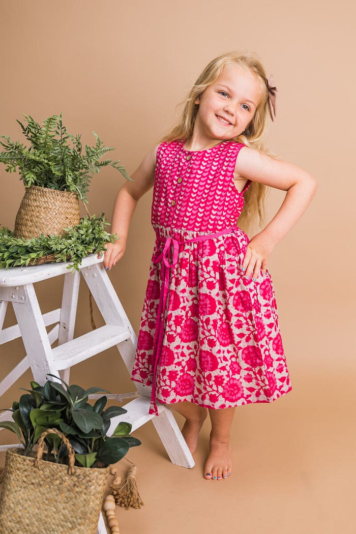 Floral Shift Dress With Drawstring Detail Dress Yo Baby India