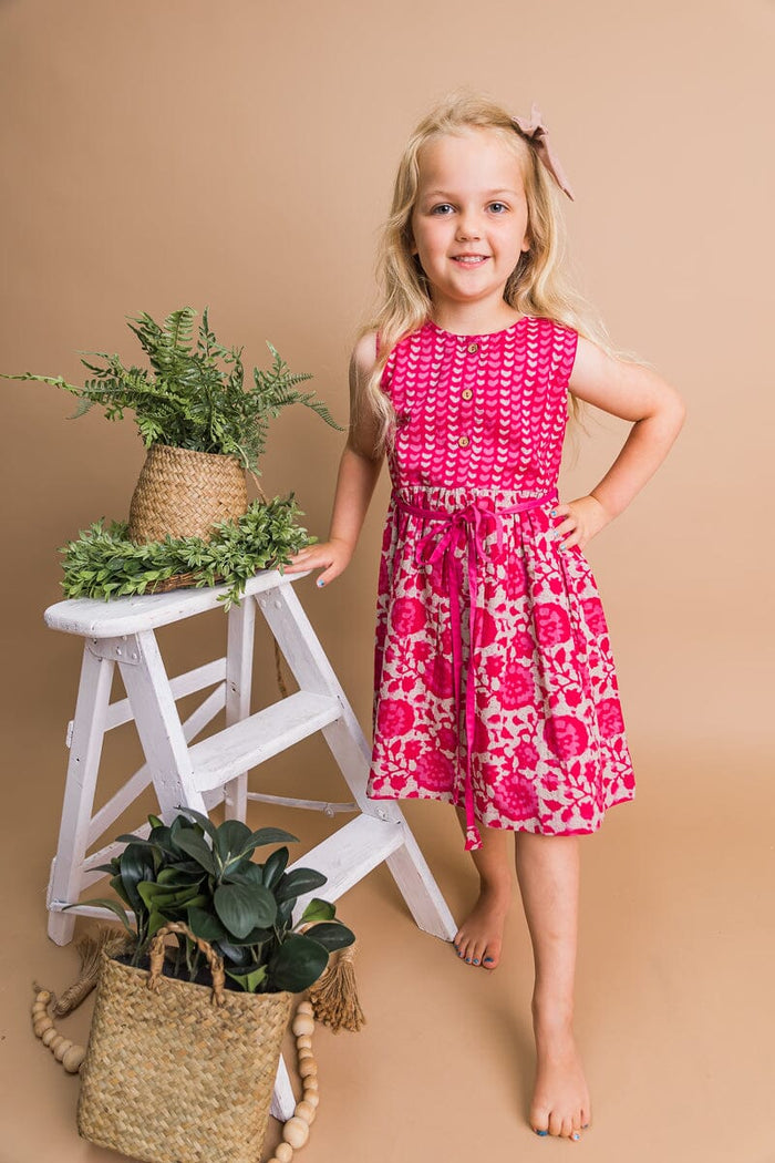 Floral Shift Dress With Drawstring Detail Dress Yo Baby India