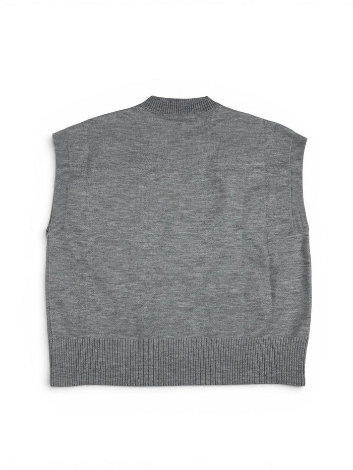 Flower Relief Knit Top