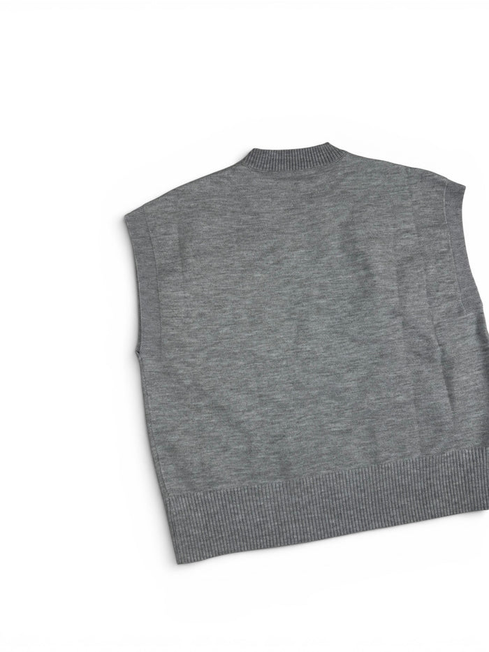 Flower Relief Knit Top