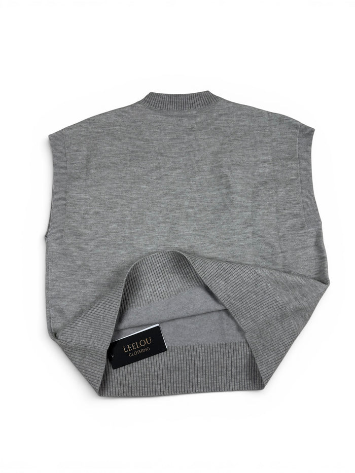 Flower Relief Knit Top