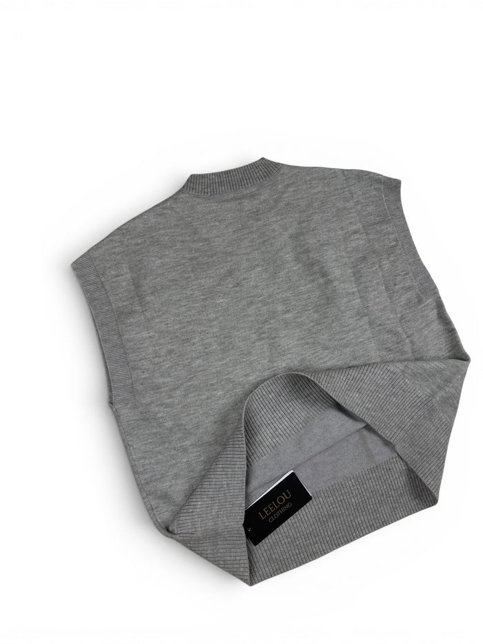 Flower Relief Knit Top