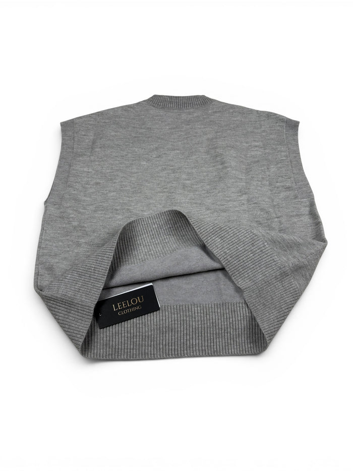 Flower Relief Knit Top