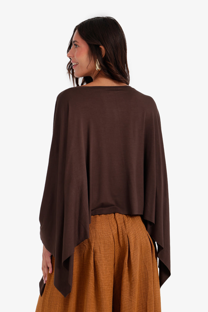 Flowy Asymmetrical Poncho