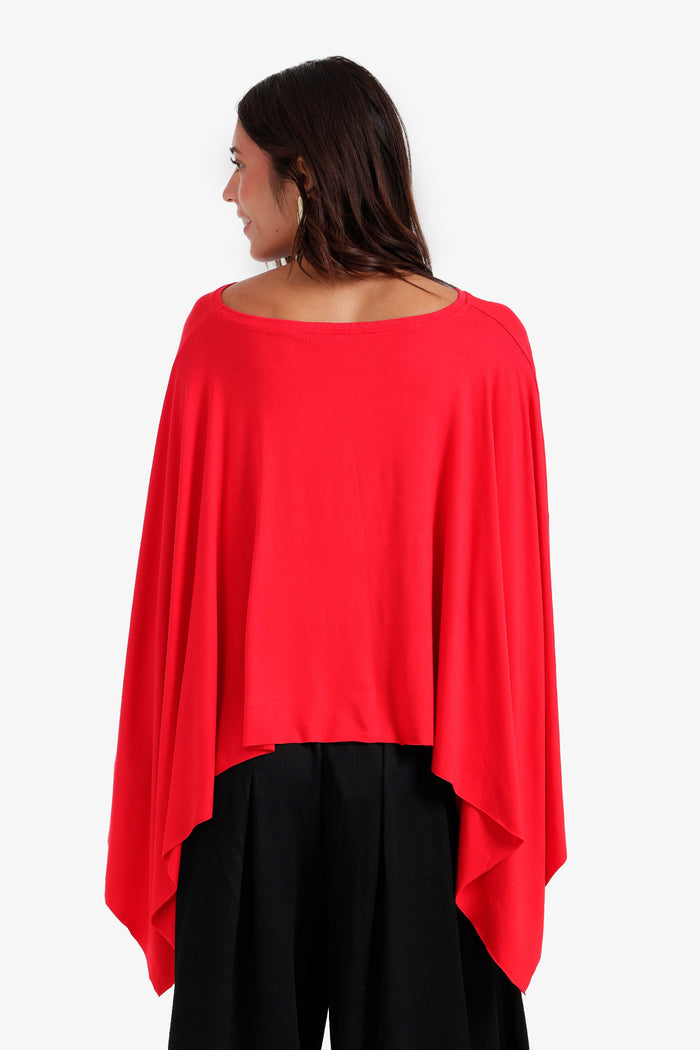 Flowy Asymmetrical Poncho