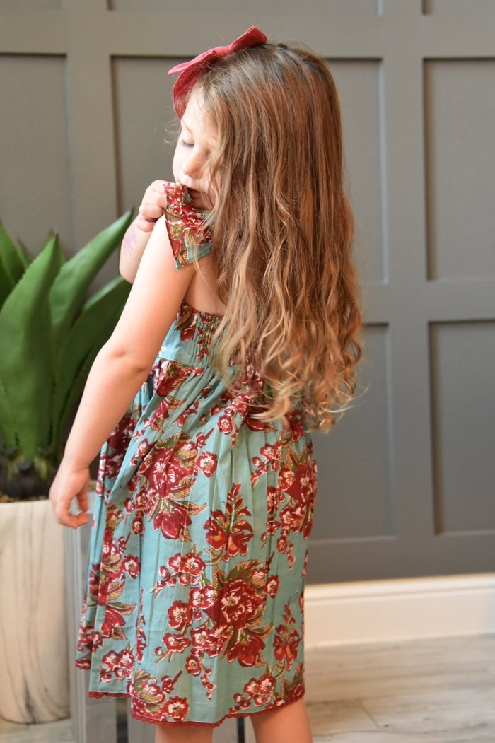 Flutter Sleeves Flora Lace Dress Dress Yo Baby Wholesale