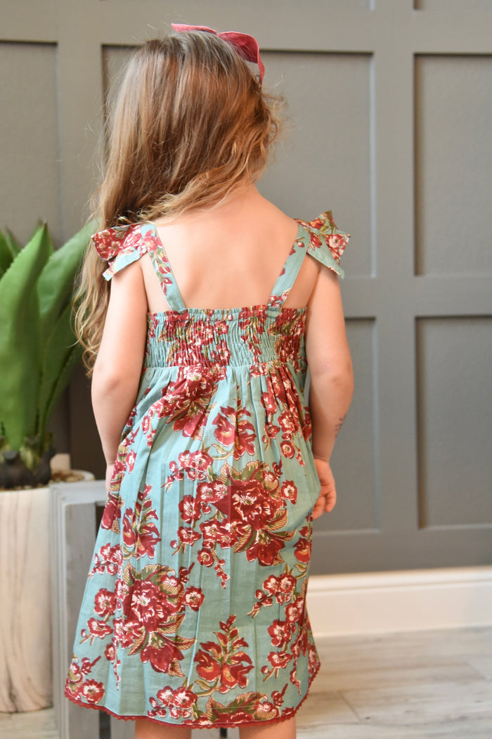 Flutter Sleeves Flora Lace Dress Dress Yo Baby Wholesale