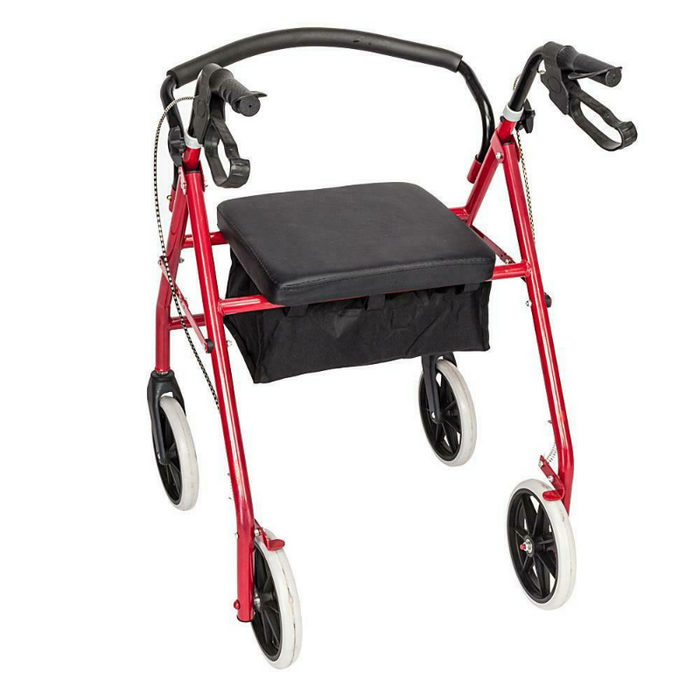 Foldable Senior Rolling Walker With Seat And Wheels