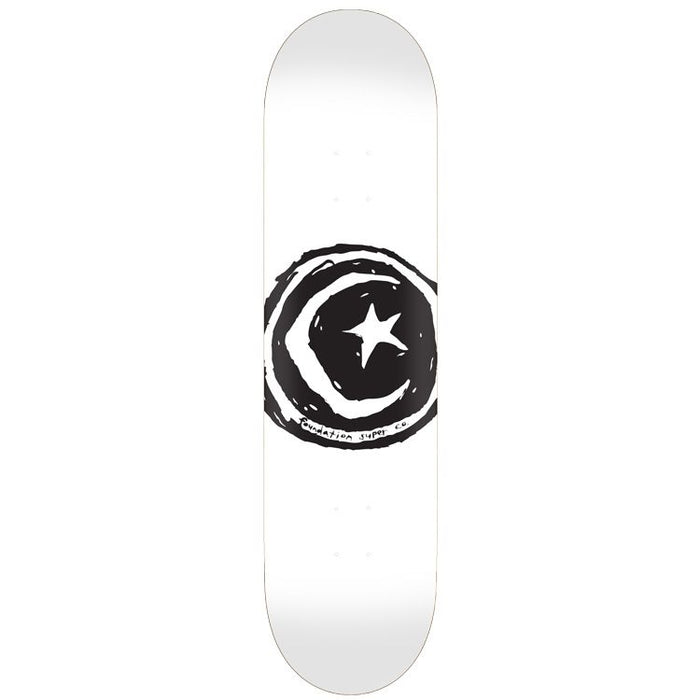 FOUNDATION STAR & MOON WHITE DECK (8.25)