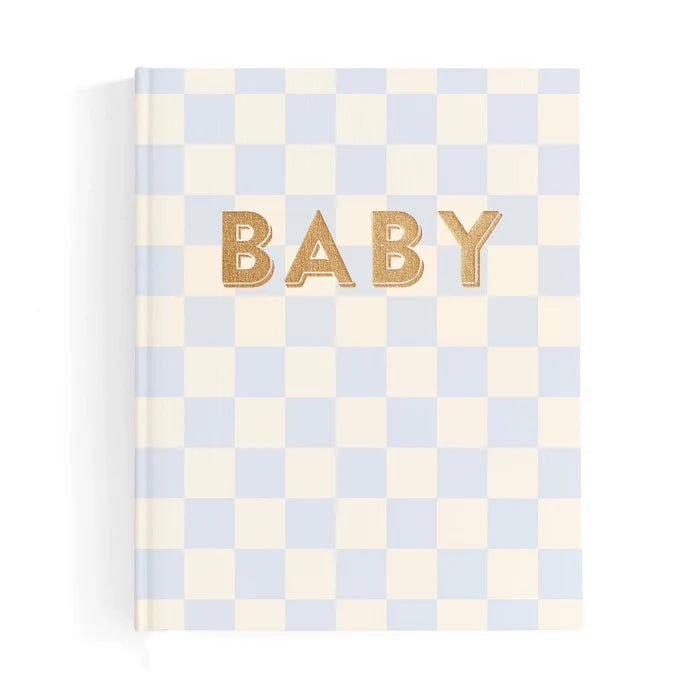 Fox & Fallow Baby Record Book - Blue Check