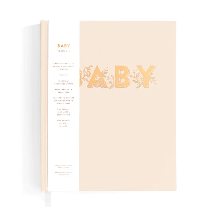 Fox & Fallow Baby Record Book - Buttermilk