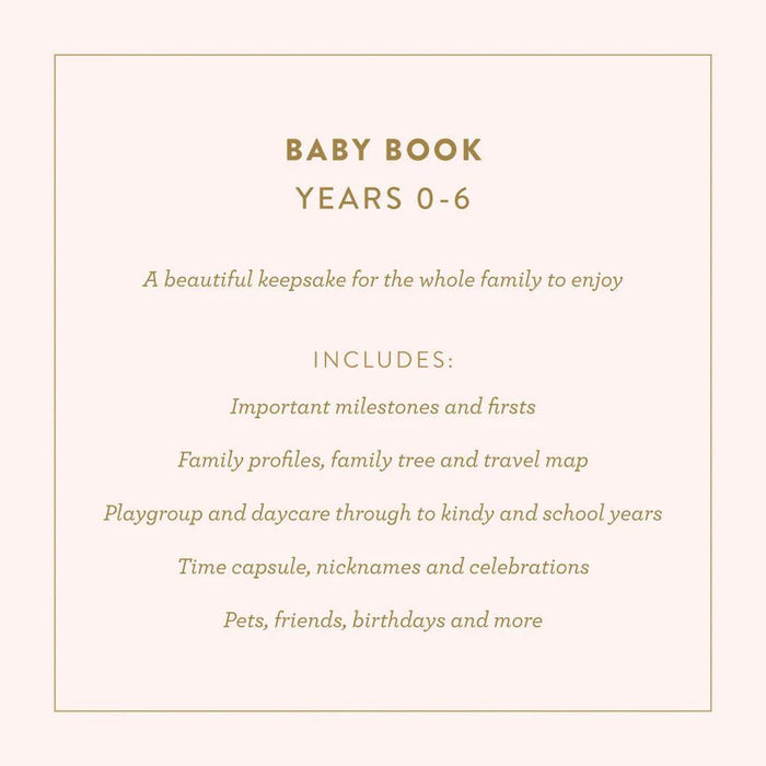 Fox & Fallow Baby Record Book - Grey