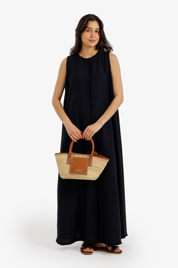 Frayed-Edge Lounge Dress