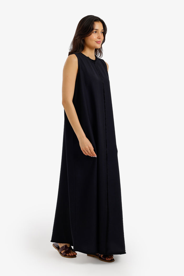 Frayed-Edge Lounge Dress