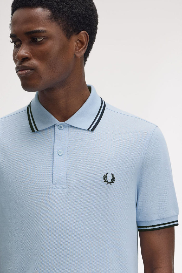 Fred Perry Polo Light Smoke / Navy