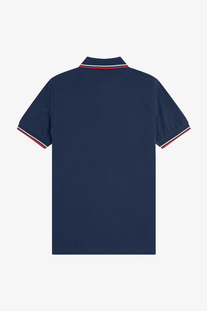 Fred Perry Polo Tennis Blue / Silky Peach / Flamingo Tan