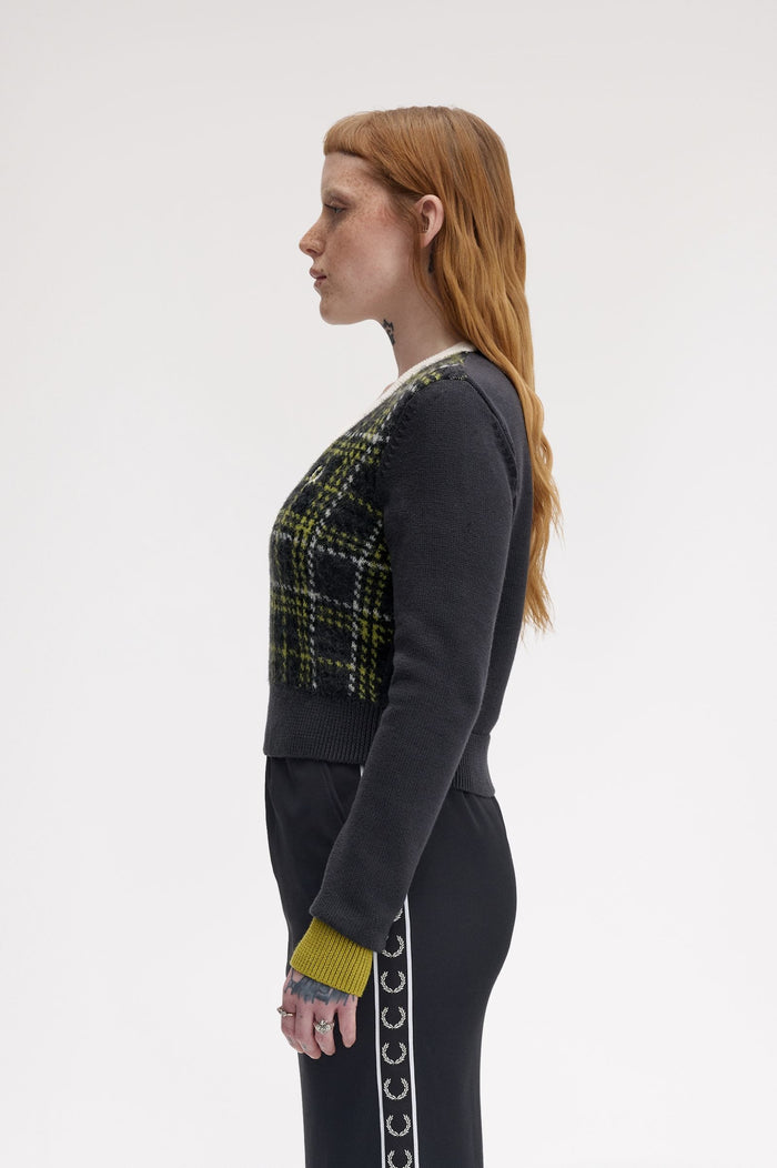 Fred Perry Tartan Panel Jumper