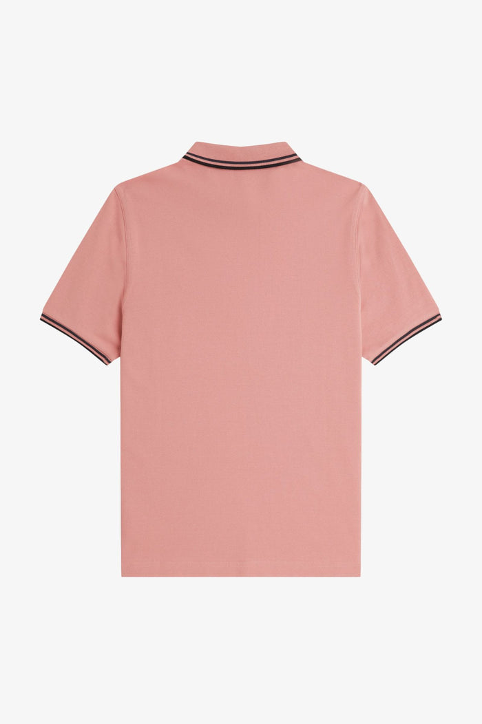 Fred Perry Womens Polo Blossom Pink / Anchor Grey / Black
