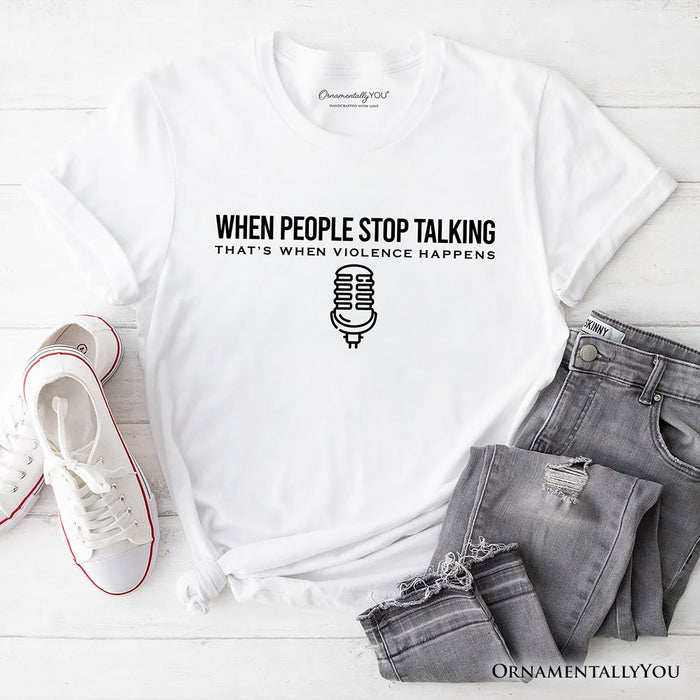Free Speech Activism T-Shirt, Freedom of Expression Patriotic Tee T-Shirts OrnamentallyYou White XS