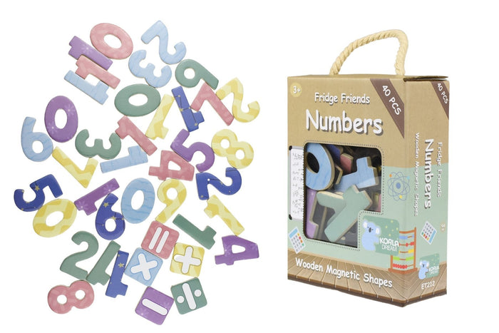 Fridge Friends 40 Piece Magnet Set - Magnetic Numbers