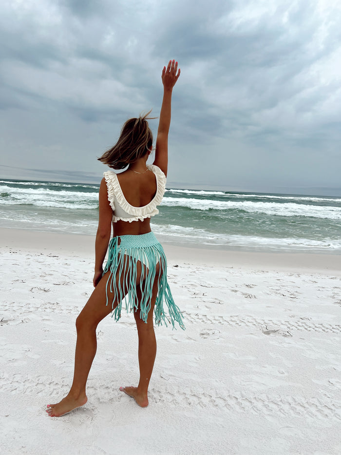 Fringe Tie On Sarong