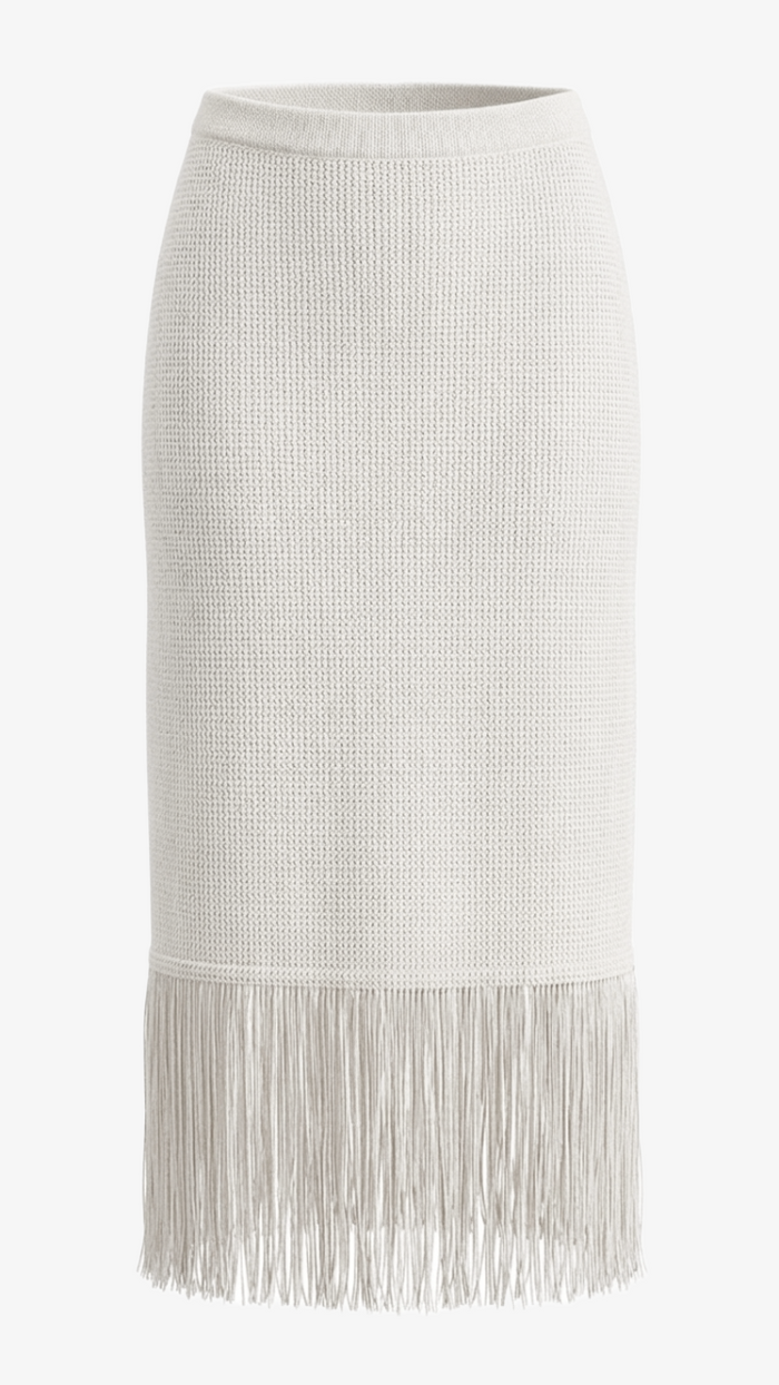 Fringe-Trim Beach Set